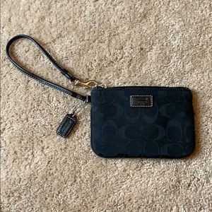 Coach Black Wristlet